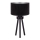 Duolla - Candeeiro de mesa LYON 1xE27/15W/230V diâmetro 30 cm preto