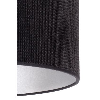Duolla - Candeeiro de mesa LYON 1xE27/15W/230V diâmetro 30 cm preto