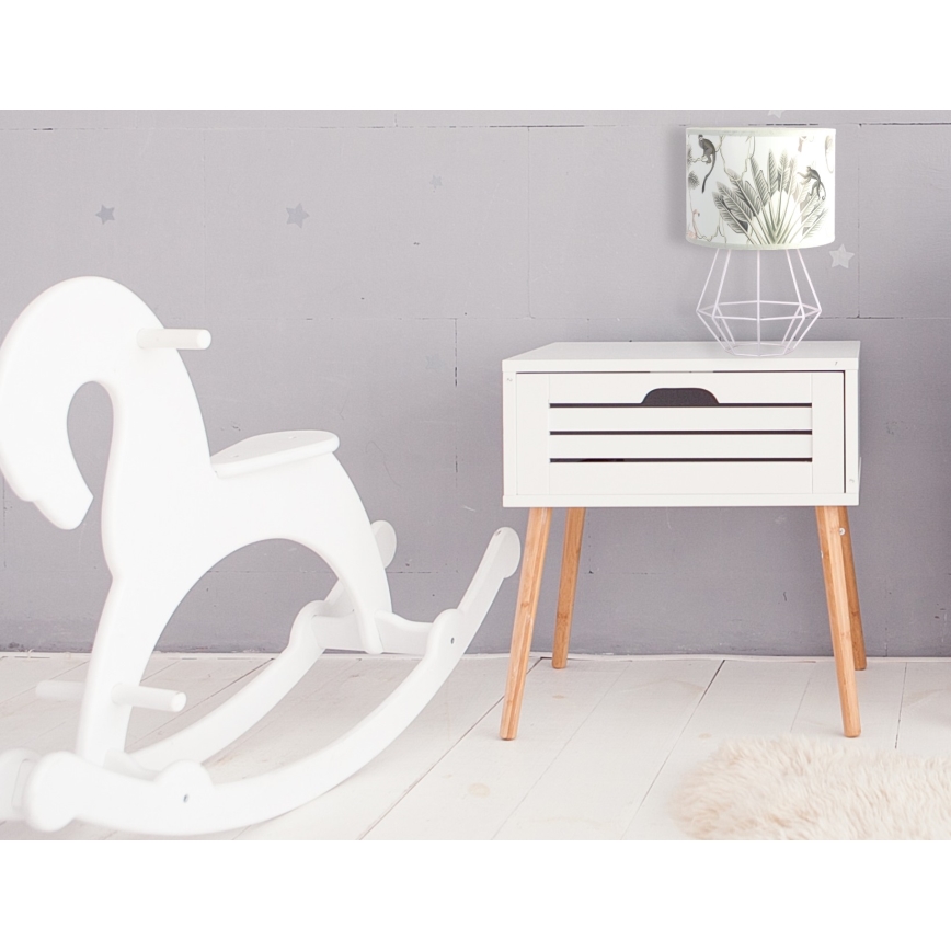 Duolla - Candeeiro de mesa MONKEYS 1xE27/15W/230V diâmetro 17,4 cm