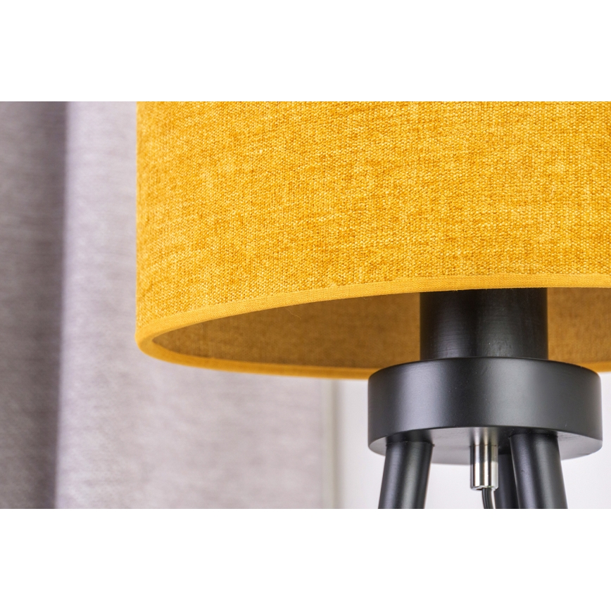Duolla - Candeeiro de mesa OVAL 1xE27/15W/230V diâmetro 30 cm castanho