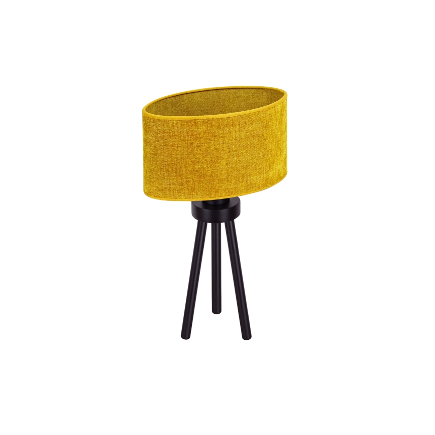 Duolla - Candeeiro de mesa OVAL 1xE27/15W/230V diâmetro 30 cm castanho