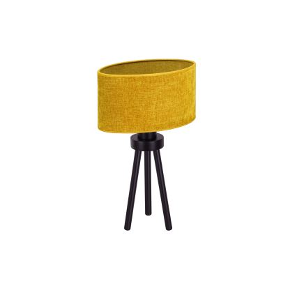 Duolla - Candeeiro de mesa OVAL 1xE27/15W/230V diâmetro 30 cm castanho