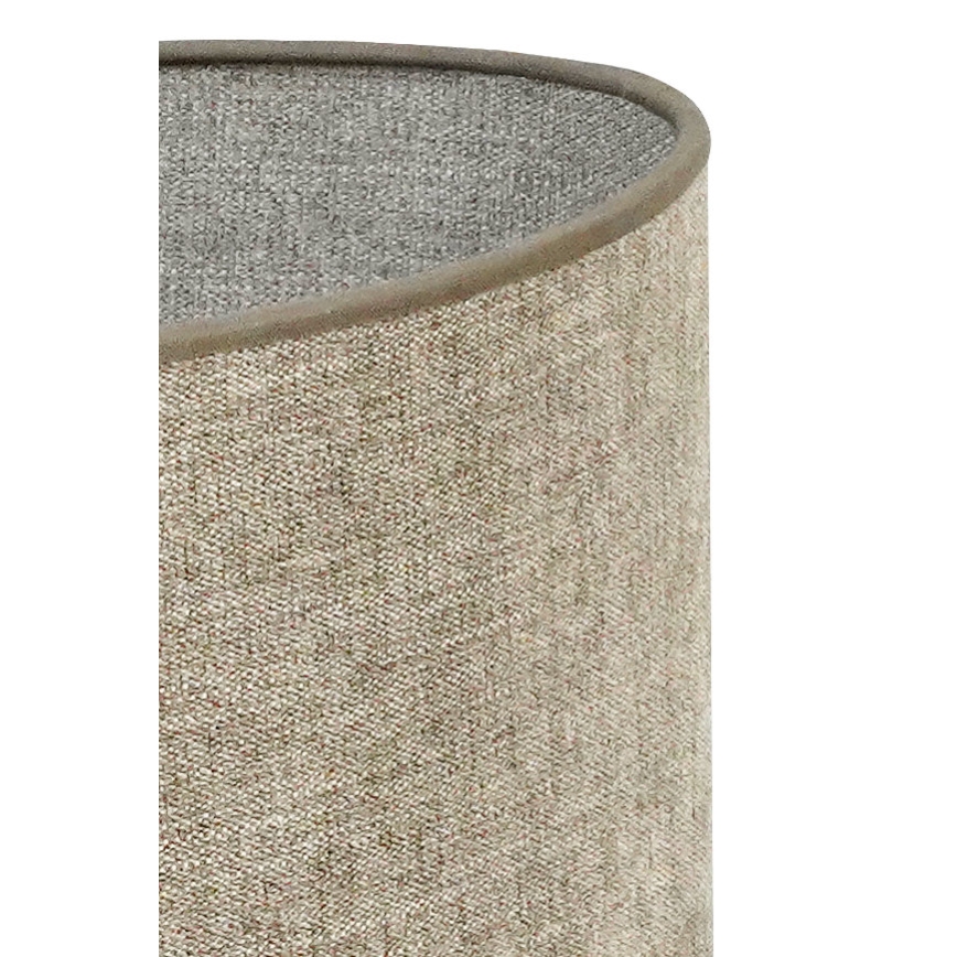 Duolla - Candeeiro de mesa OVAL 1xE27/15W/230V diâmetro 30 cm castanho