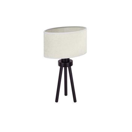 Duolla - Candeeiro de mesa OVAL 1xE27/15W/230V diâmetro 30 cm cinzento