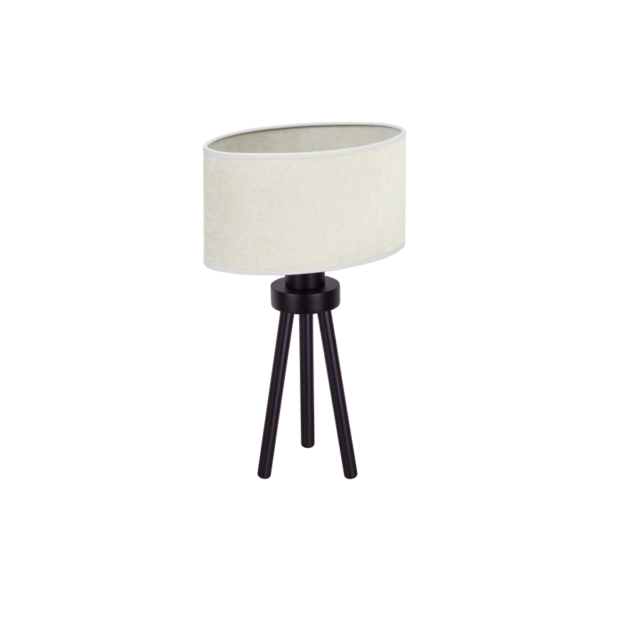 Duolla - Candeeiro de mesa OVAL 1xE27/15W/230V diâmetro 30 cm cinzento