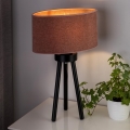 Duolla - Candeeiro de mesa OVAL 1xE27/15W/230V diâmetro 30 cm rosa