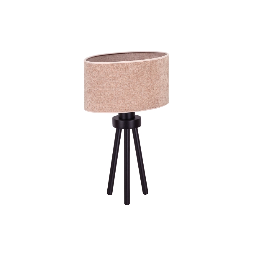 Duolla - Candeeiro de mesa OVAL 1xE27/15W/230V diâmetro 30 cm rosa