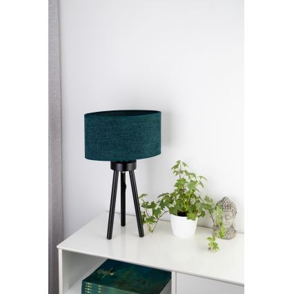 Duolla - Candeeiro de mesa OVAL 1xE27/15W/230V diâmetro 30 cm verde