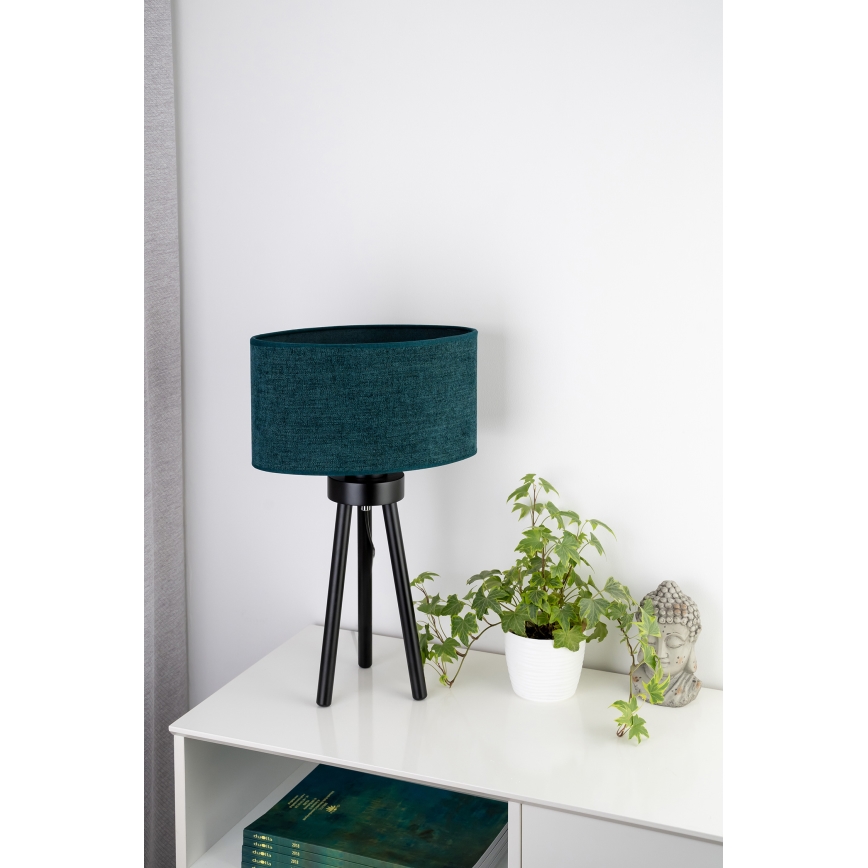 Duolla - Candeeiro de mesa OVAL 1xE27/15W/230V diâmetro 30 cm verde