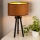Duolla - Candeeiro de mesa OVAL VEGAN 1xE27/15W/230V diâmetro 30 cm castanho