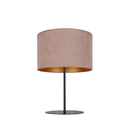 Duolla - Candeeiro de mesa ROLLER 1xE14/15W/230V diâmetro 20 cm bege/dourado