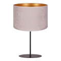 Duolla - Candeeiro de mesa ROLLER 1xE14/15W/230V diâmetro 20 cm cinzento/dourado