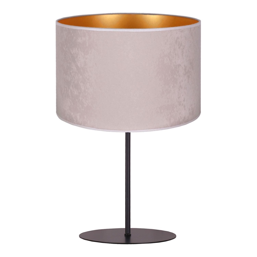Duolla - Candeeiro de mesa ROLLER 1xE14/15W/230V diâmetro 20 cm cinzento/dourado