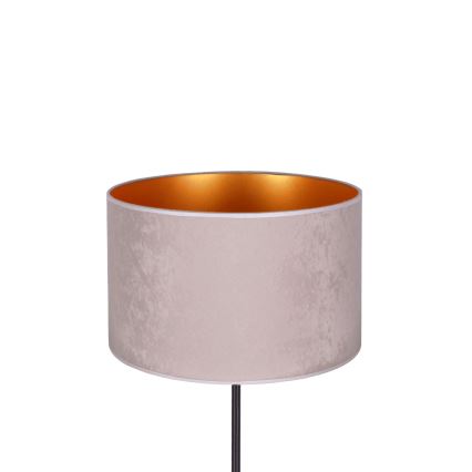 Duolla - Candeeiro de mesa ROLLER 1xE14/15W/230V diâmetro 20 cm cinzento/dourado