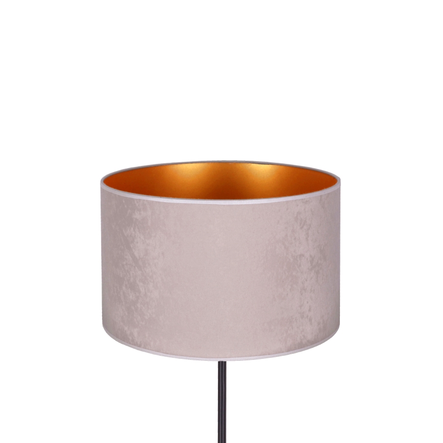 Duolla - Candeeiro de mesa ROLLER 1xE14/15W/230V diâmetro 20 cm cinzento/dourado