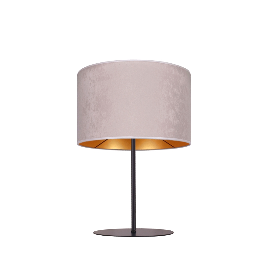 Duolla - Candeeiro de mesa ROLLER 1xE14/15W/230V diâmetro 20 cm cinzento/dourado