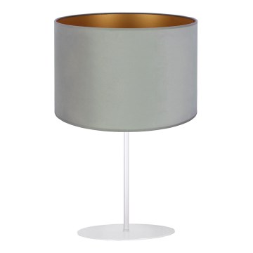 Duolla - Candeeiro de mesa ROLLER 1xE14/15W/230V diâmetro 20 cm verde claro/dourado