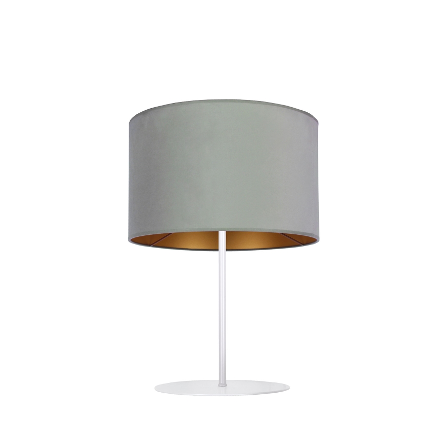 Duolla - Candeeiro de mesa ROLLER 1xE14/15W/230V diâmetro 20 cm verde claro/dourado