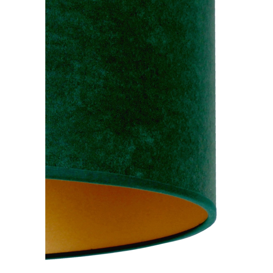 Duolla - Candeeiro de mesa ROLLER 1xE14/15W/230V diâmetro 20 cm verde escuro/dourado