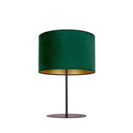 Duolla - Candeeiro de mesa ROLLER 1xE14/15W/230V diâmetro 20 cm verde escuro/dourado