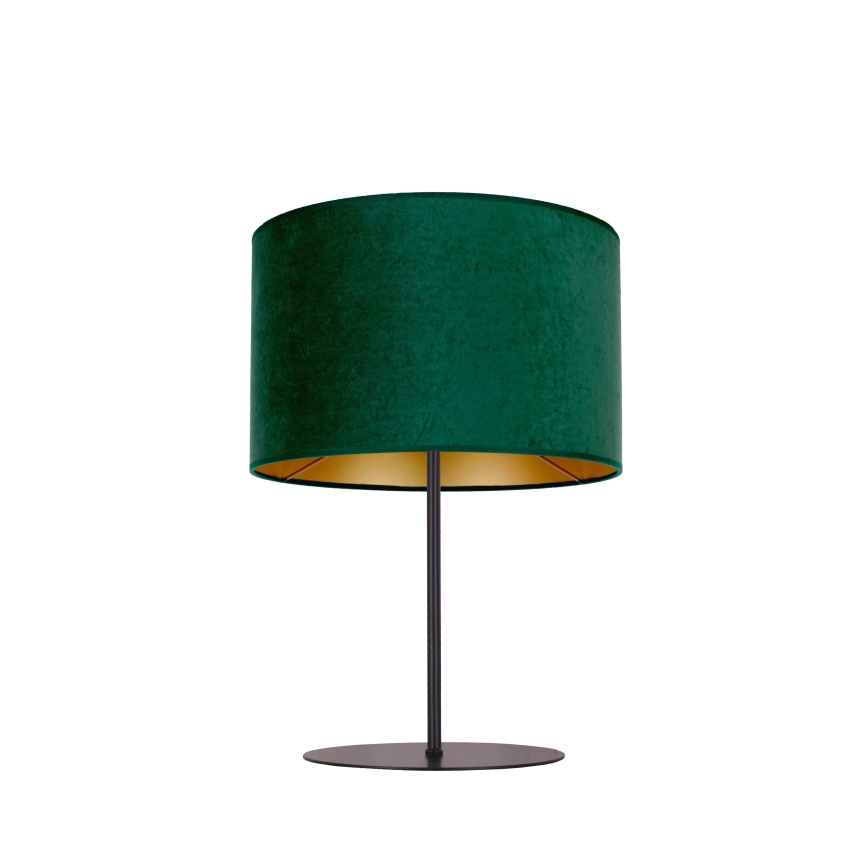 Duolla - Candeeiro de mesa ROLLER 1xE14/15W/230V diâmetro 20 cm verde escuro/dourado