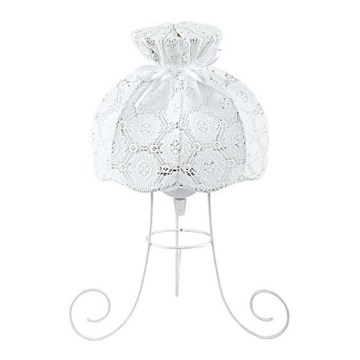 Duolla - Candeeiro de mesa SYMPHONY 1xE27/40W/230V diâmetro 28 cm branco