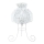 Duolla - Candeeiro de mesa SYMPHONY 1xE27/40W/230V diâmetro 28 cm branco