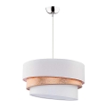 Duolla - Candeeiro de teto suspenso TRIO 1xE27/40W/230V diâmetro 45 cm dourado/branco