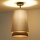 Duolla - Candeeiro integrado BELL SHINY 1xE27/15W/230V diâmetro 25 cm prateado/preto