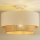 Duolla - Candeeiro integrado BOHO 1xE27/15W/230V diâmetro 45 cm creme/castanho