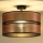 Duolla - Candeeiro integrado COPPER SHINY 1xE27/15W/230V diâmetro 40 cm cobre/preto
