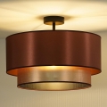Duolla - Candeeiro integrado COPPER SHINY 1xE27/15W/230V diâmetro 45 cm cobre