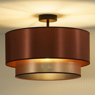 Duolla - Candeeiro integrado COPPER SHINY 1xE27/15W/230V diâmetro 45 cm cobre