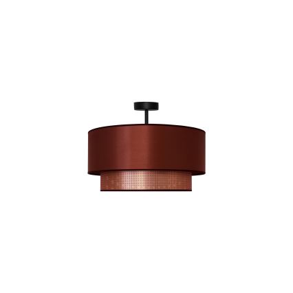 Duolla - Candeeiro integrado COPPER SHINY 1xE27/15W/230V diâmetro 45 cm cobre