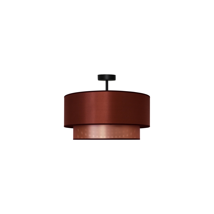 Duolla - Candeeiro integrado COPPER SHINY 1xE27/15W/230V diâmetro 45 cm cobre