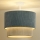 Duolla - Candeeiro integrado CORDUROY 1xE27/15W/230V diâmetro 40 cm azul/bege
