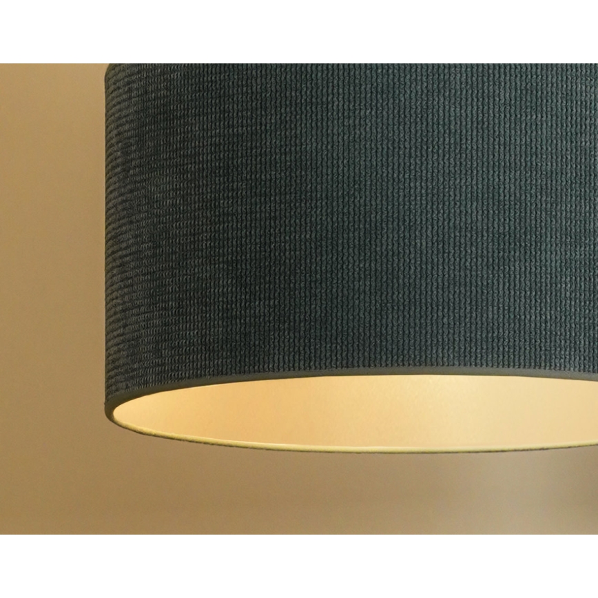 Duolla - Candeeiro integrado CORDUROY 1xE27/15W/230V diâmetro 40 cm azul claro