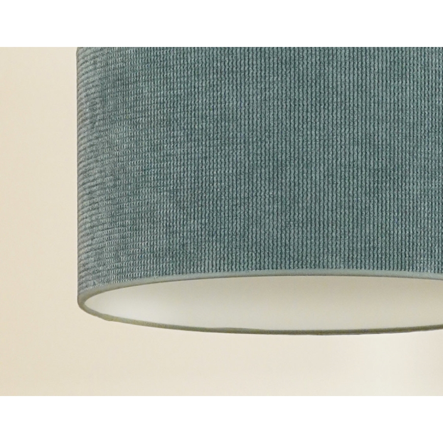 Duolla - Candeeiro integrado CORDUROY 1xE27/15W/230V diâmetro 40 cm azul claro