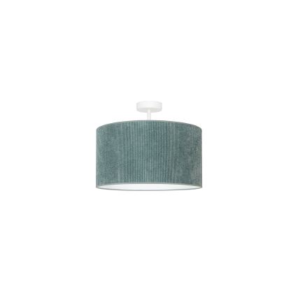 Duolla - Candeeiro integrado CORDUROY 1xE27/15W/230V diâmetro 40 cm azul claro