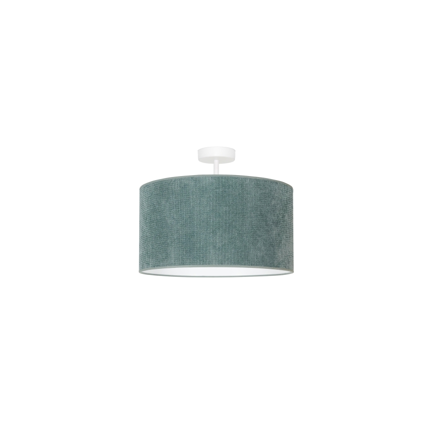 Duolla - Candeeiro integrado CORDUROY 1xE27/15W/230V diâmetro 40 cm azul claro