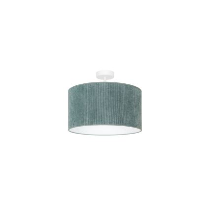 Duolla - Candeeiro integrado CORDUROY 1xE27/15W/230V diâmetro 40 cm azul claro