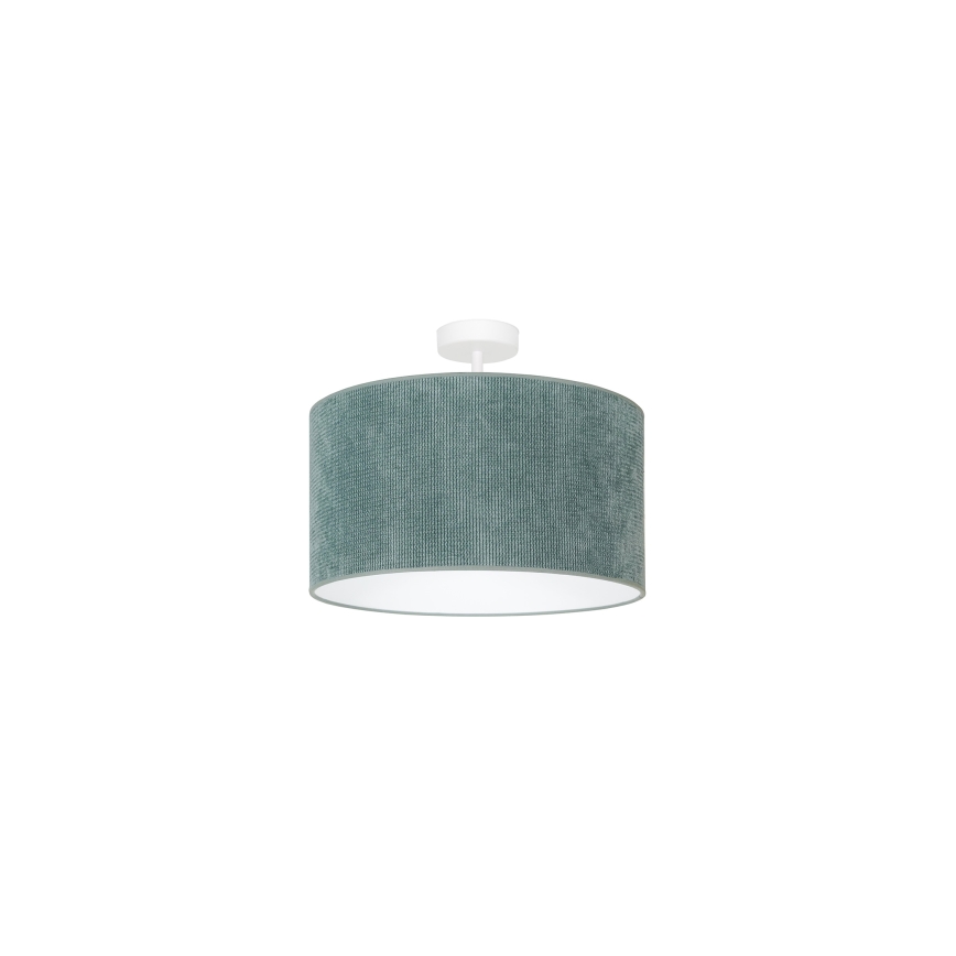 Duolla - Candeeiro integrado CORDUROY 1xE27/15W/230V diâmetro 40 cm azul claro