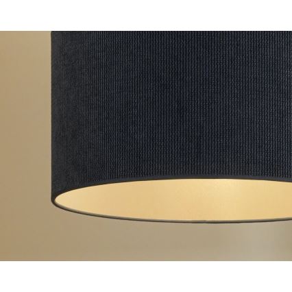 Duolla - Candeeiro integrado CORDUROY 1xE27/15W/230V diâmetro 40 cm azul escuro