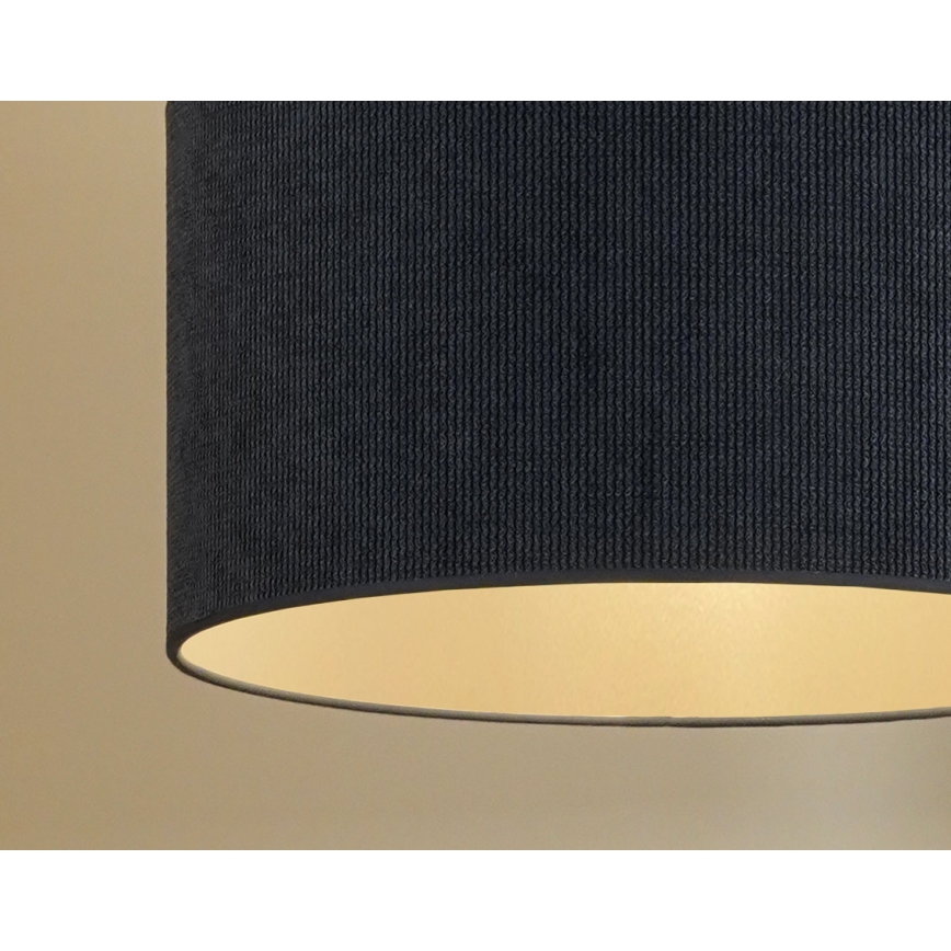 Duolla - Candeeiro integrado CORDUROY 1xE27/15W/230V diâmetro 40 cm azul escuro