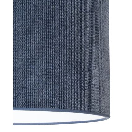 Duolla - Candeeiro integrado CORDUROY 1xE27/15W/230V diâmetro 40 cm azul escuro