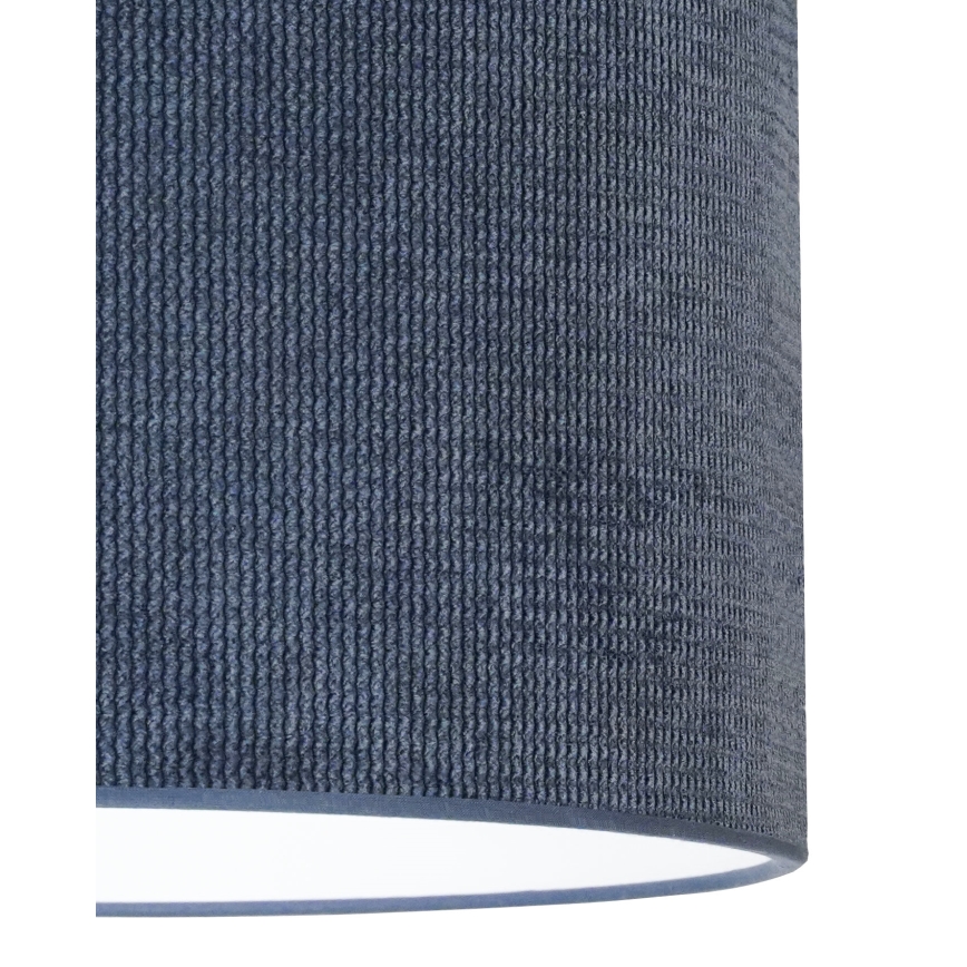 Duolla - Candeeiro integrado CORDUROY 1xE27/15W/230V diâmetro 40 cm azul escuro