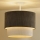 Duolla - Candeeiro integrado CORDUROY 1xE27/15W/230V diâmetro 40 cm castanho/creme