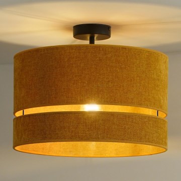 Duolla - Candeeiro integrado DOUBLE 1xE27/15W/230V diâmetro 40 cm laranja
