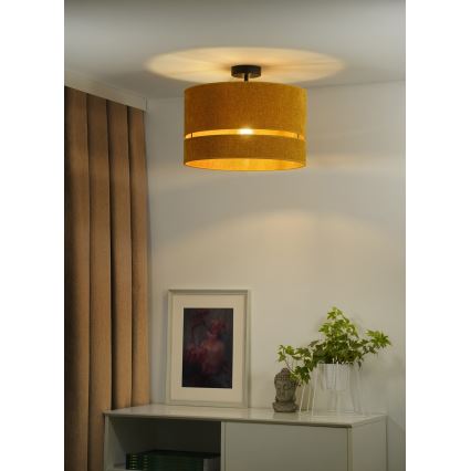 Duolla - Candeeiro integrado DOUBLE 1xE27/15W/230V diâmetro 40 cm laranja