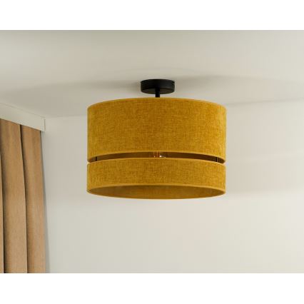 Duolla - Candeeiro integrado DOUBLE 1xE27/15W/230V diâmetro 40 cm laranja